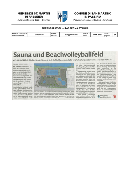 Dolomiten - Sauna e campo da beach volley