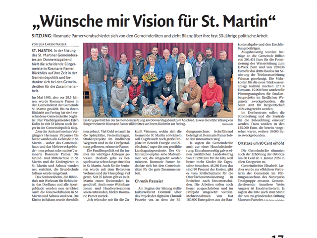 Dolomiten - Wünsche mir Vision für St. Martin